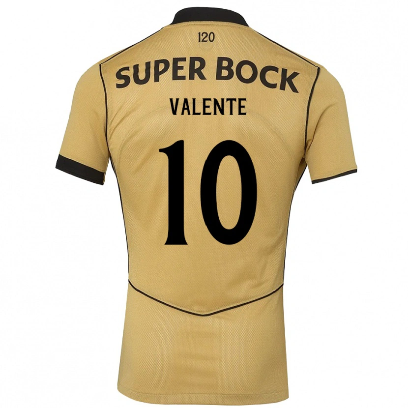 Danxen Niño Camiseta João Valente #10 Goldenrod Negro 2ª Equipación 2026/27 La Camisa México