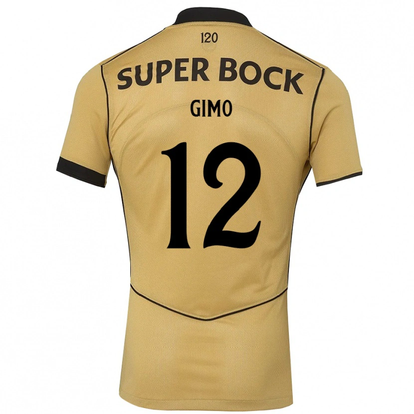 Danxen Niño Camiseta Tiago Gimo #12 Goldenrod Negro 2ª Equipación 2026/27 La Camisa México
