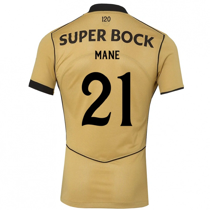 Danxen Niño Camiseta Isnaba Mane #21 Goldenrod Negro 2ª Equipación 2026/27 La Camisa México