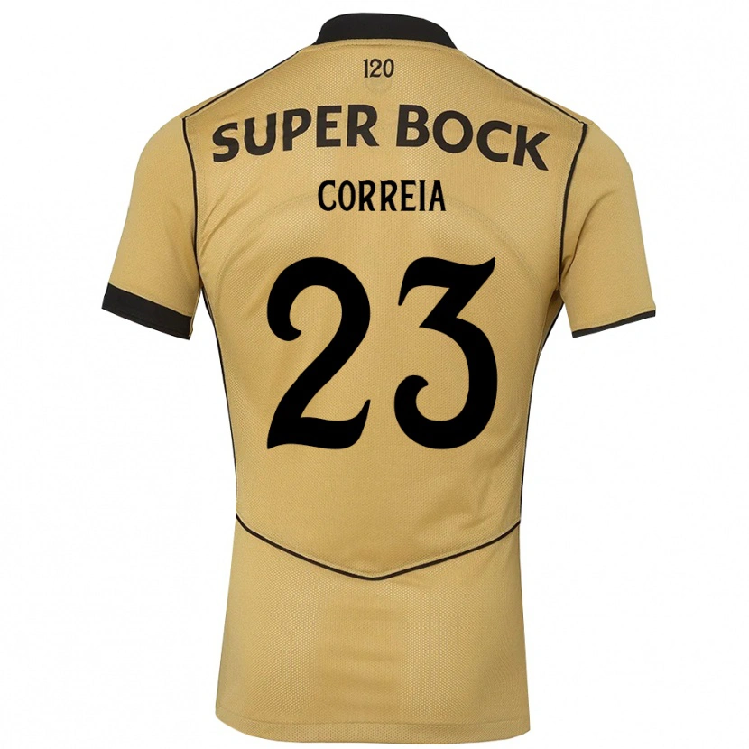Danxen Niño Camiseta Duarte Correia #23 Goldenrod Negro 2ª Equipación 2026/27 La Camisa México