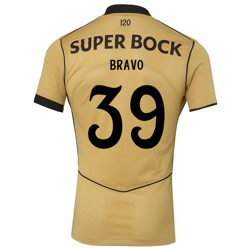 Danxen Niño Camiseta Bravo #39 Goldenrod Negro 2ª Equipación 2026/27 La Camisa México