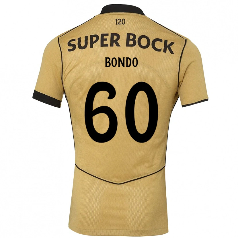 Danxen Niño Camiseta Pedro Bondo #60 Goldenrod Negro 2ª Equipación 2026/27 La Camisa México