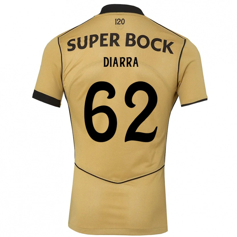 Danxen Niño Camiseta Ibrahim Diarra #62 Goldenrod Negro 2ª Equipación 2026/27 La Camisa México