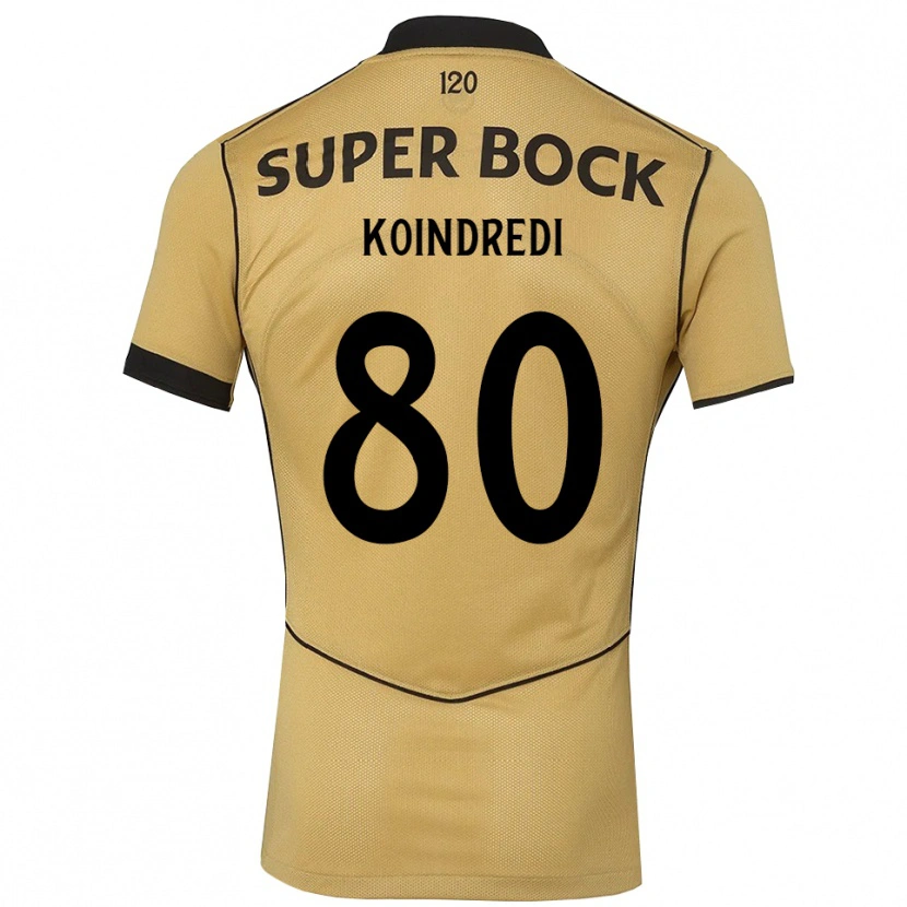 Danxen Niño Camiseta Koba Koindredi #80 Goldenrod Negro 2ª Equipación 2026/27 La Camisa México