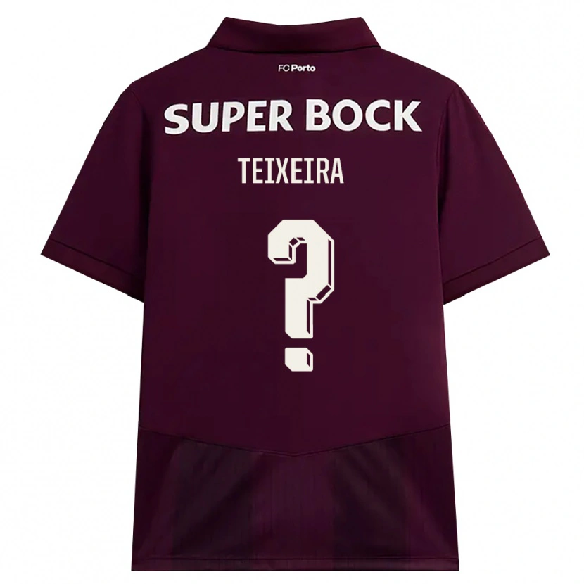 Danxen Niño Camiseta Gonçalo Teixeira #0 Blanco Borgoña Blanco 2ª Equipación 2026/27 La Camisa México