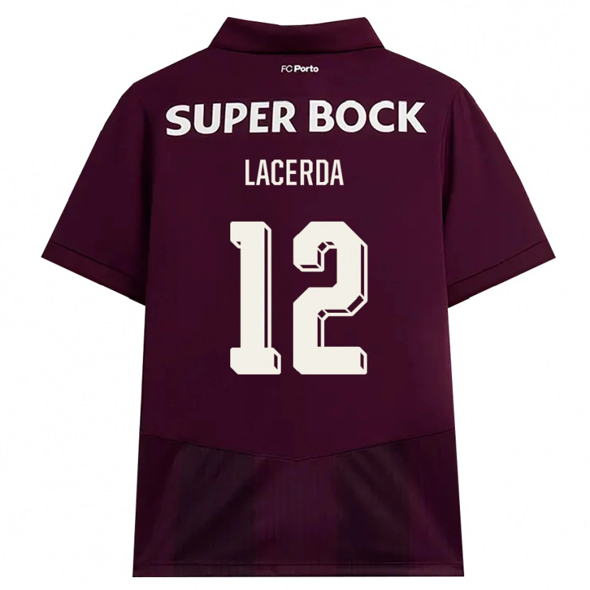 Danxen Niño Camiseta Lacerda #12 Blanco Borgoña Blanco 2ª Equipación 2026/27 La Camisa México