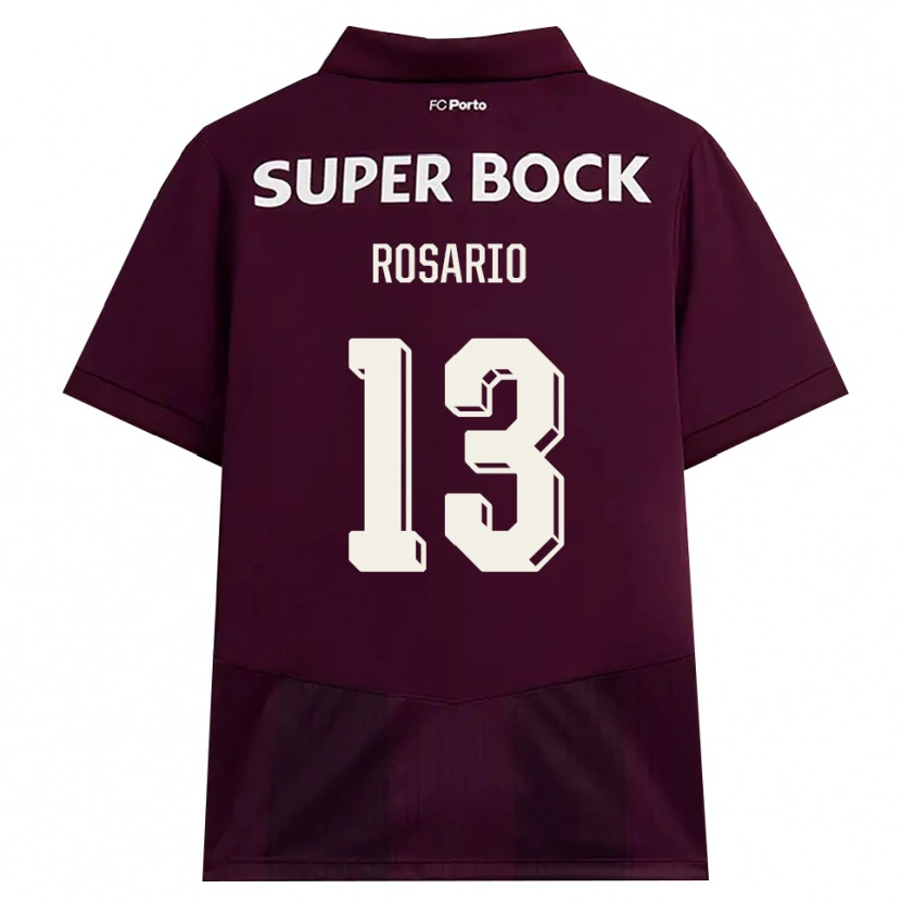 Danxen Niño Camiseta Pablo Rosario #13 Blanco Borgoña Blanco 2ª Equipación 2026/27 La Camisa México