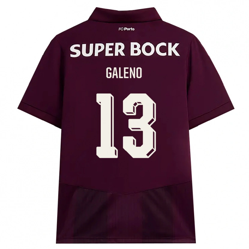 Danxen Niño Camiseta Galeno #13 Blanco Borgoña Blanco 2ª Equipación 2026/27 La Camisa México