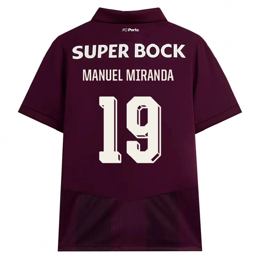 Danxen Niño Camiseta Manuel Miranda #19 Blanco Borgoña Blanco 2ª Equipación 2026/27 La Camisa México
