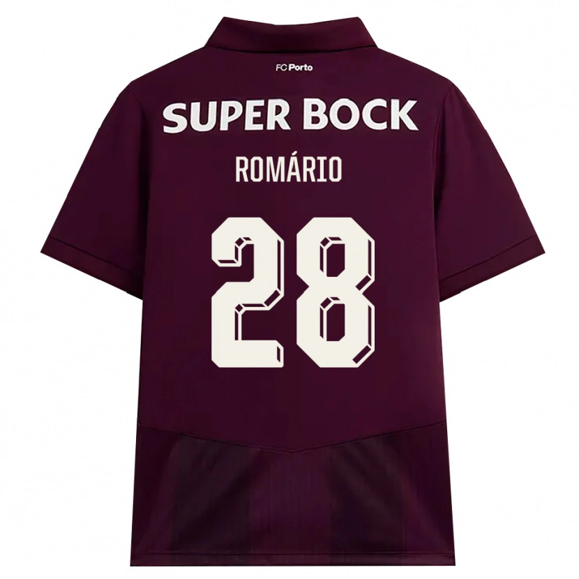 Danxen Niño Camiseta Romario Baro #28 Blanco Borgoña Blanco 2ª Equipación 2026/27 La Camisa México