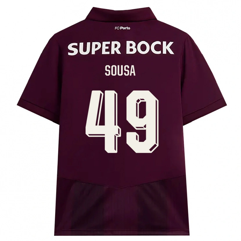 Danxen Niño Camiseta Gonçalo Sousa #49 Blanco Borgoña Blanco 2ª Equipación 2026/27 La Camisa México