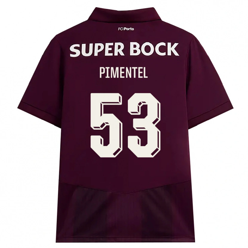 Danxen Niño Camiseta Eric Pimentel #53 Blanco Borgoña Blanco 2ª Equipación 2026/27 La Camisa México
