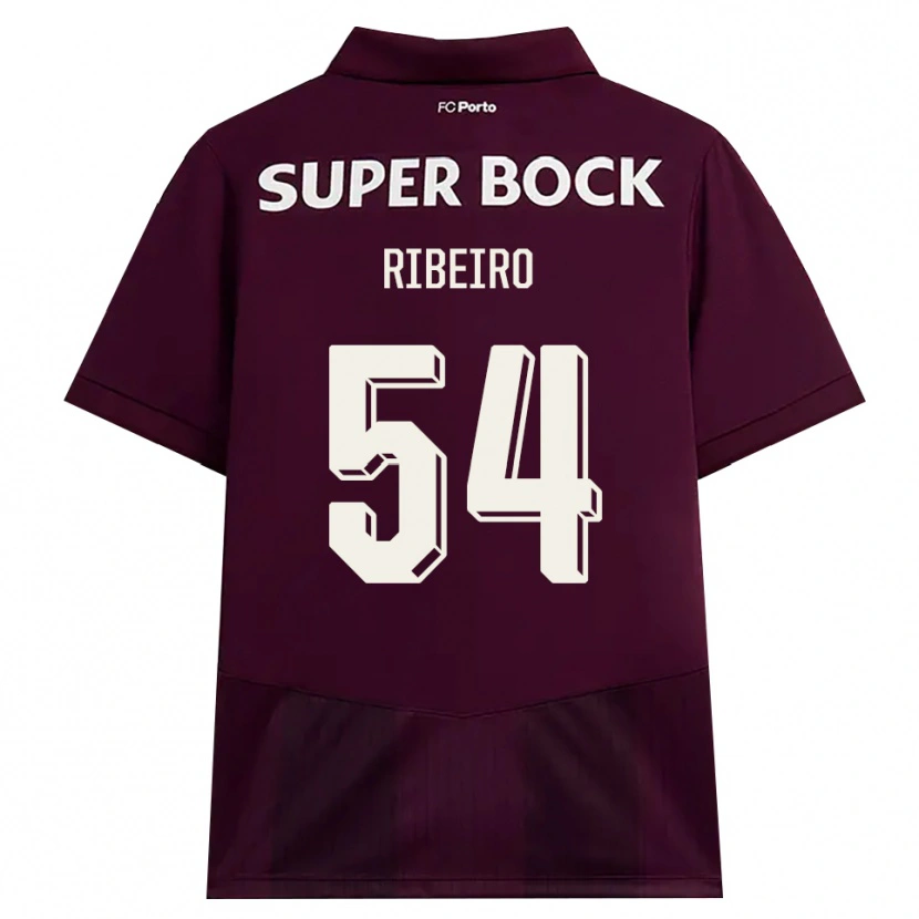 Danxen Niño Camiseta António Ribeiro #54 Blanco Borgoña Blanco 2ª Equipación 2026/27 La Camisa México