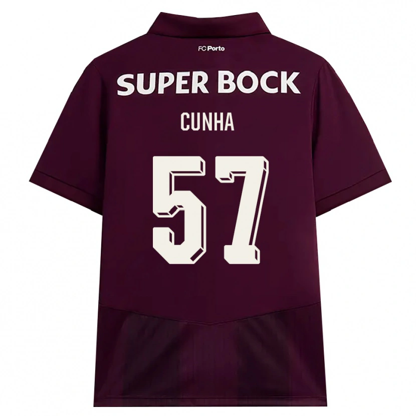 Danxen Niño Camiseta Duarte Cunha #57 Blanco Borgoña Blanco 2ª Equipación 2026/27 La Camisa México