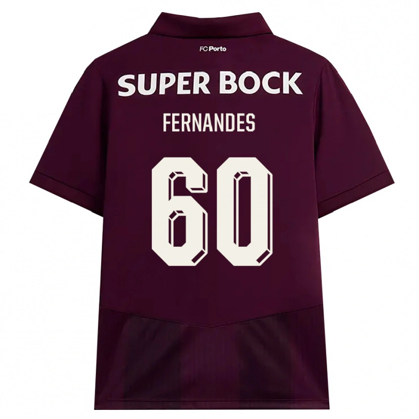 Danxen Niño Camiseta Francisco Fernandes #60 Blanco Borgoña Blanco 2ª Equipación 2026/27 La Camisa México