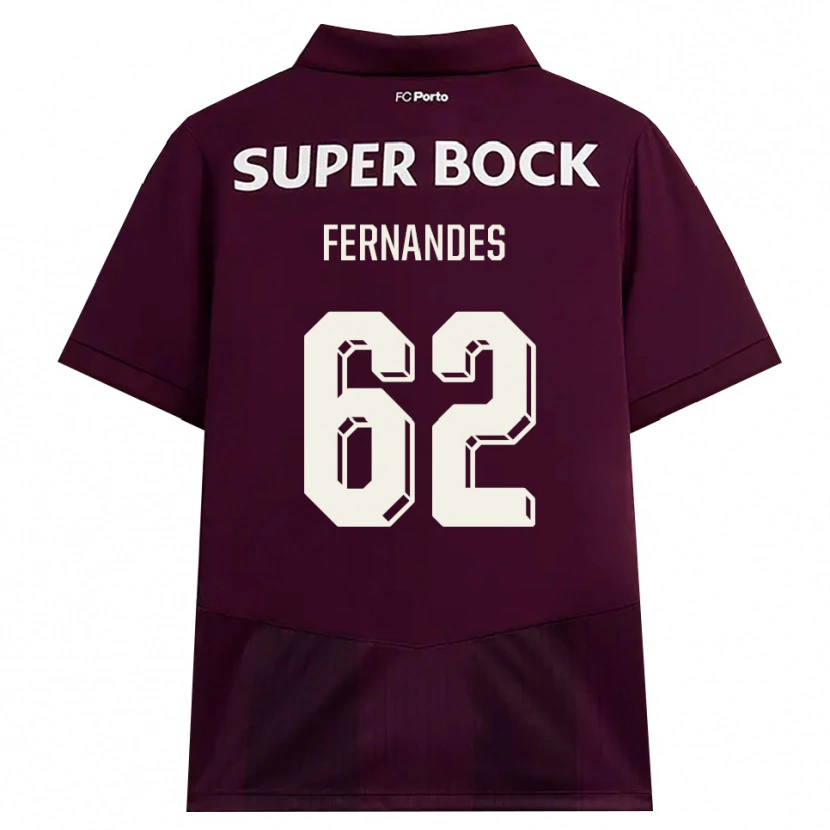 Danxen Niño Camiseta Rodrigo Fernandes #62 Blanco Borgoña Blanco 2ª Equipación 2026/27 La Camisa México