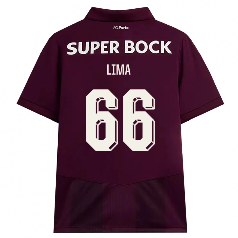 Danxen Niño Camiseta Bernardo Lima #66 Blanco Borgoña Blanco 2ª Equipación 2026/27 La Camisa México
