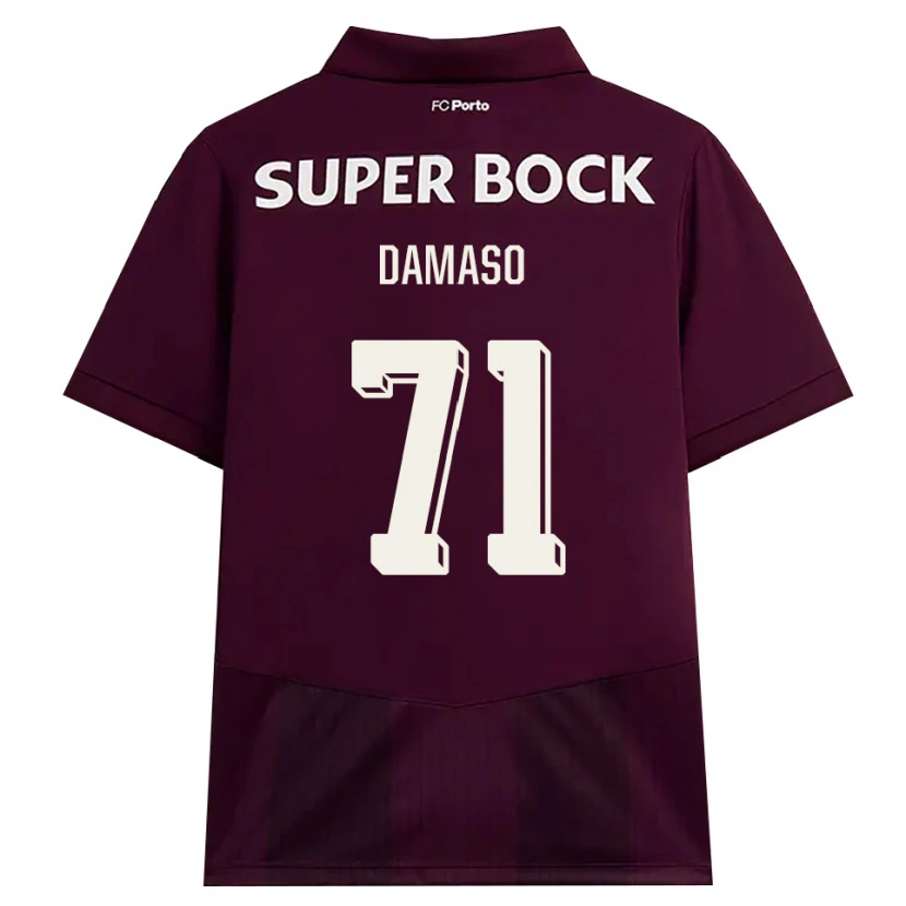 Danxen Niño Camiseta Nico Damaso #71 Blanco Borgoña Blanco 2ª Equipación 2026/27 La Camisa México