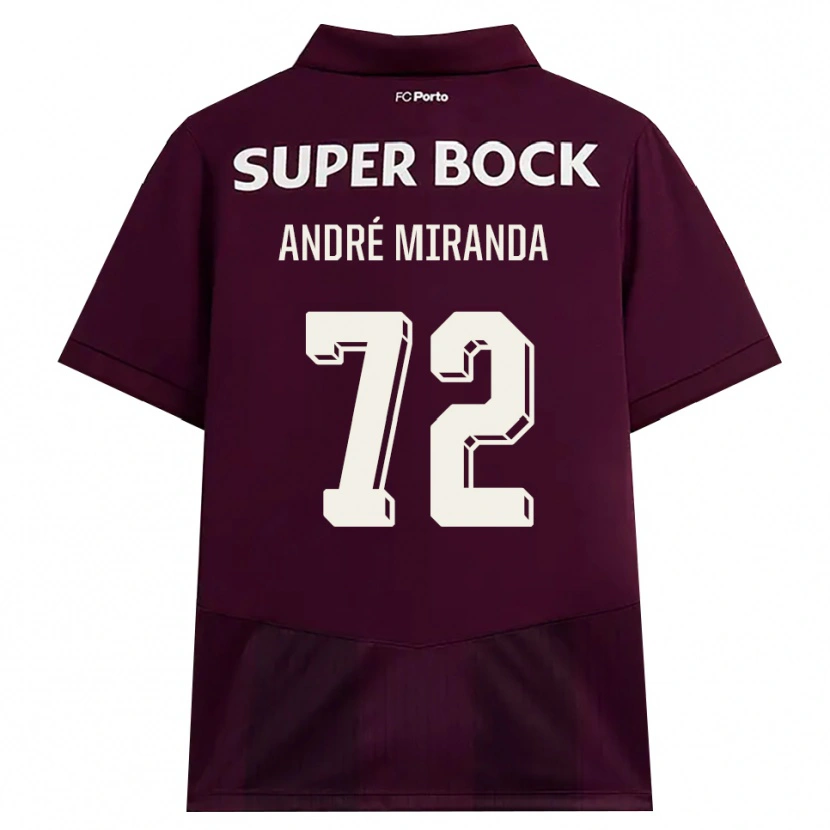 Danxen Niño Camiseta André Miranda #72 Blanco Borgoña Blanco 2ª Equipación 2026/27 La Camisa México