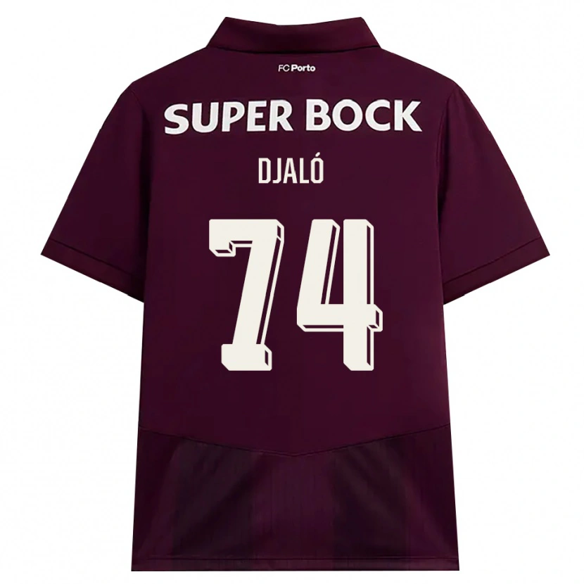 Danxen Niño Camiseta Ussumane Djaló #74 Blanco Borgoña Blanco 2ª Equipación 2026/27 La Camisa México