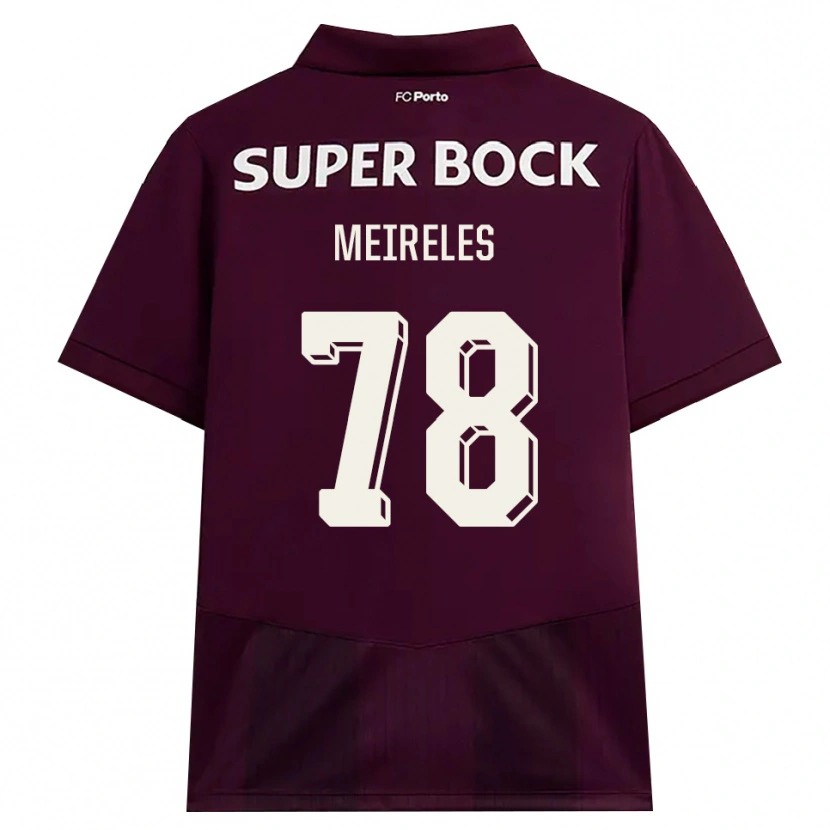 Danxen Niño Camiseta Jorge Meireles #78 Blanco Borgoña Blanco 2ª Equipación 2026/27 La Camisa México