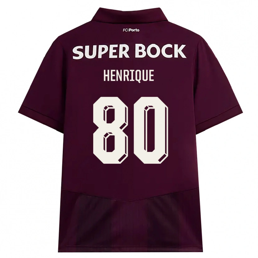 Danxen Niño Camiseta Kaio Henrique #80 Blanco Borgoña Blanco 2ª Equipación 2026/27 La Camisa México