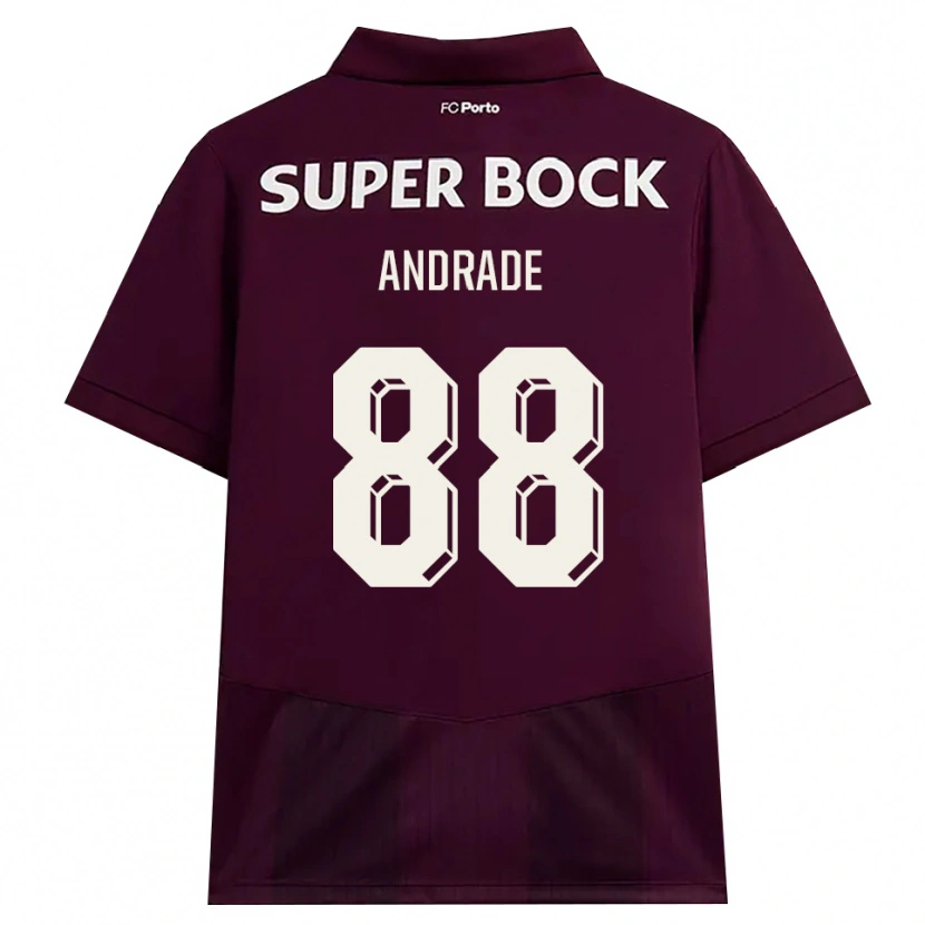Danxen Niño Camiseta Domingos Andrade #88 Blanco Borgoña Blanco 2ª Equipación 2026/27 La Camisa México