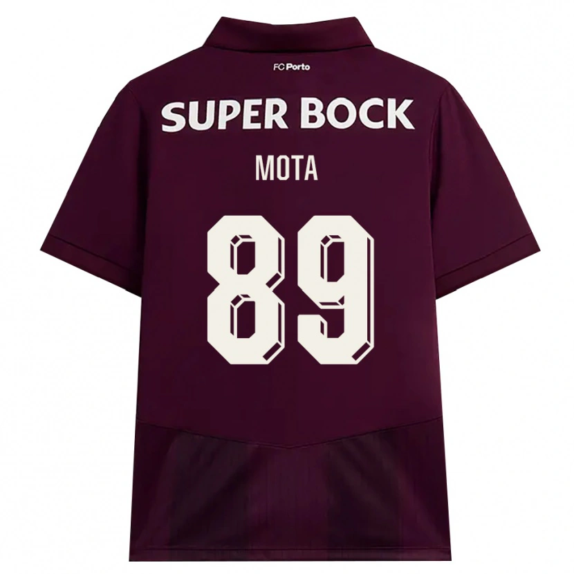 Danxen Niño Camiseta Luís Mota #89 Blanco Borgoña Blanco 2ª Equipación 2026/27 La Camisa México