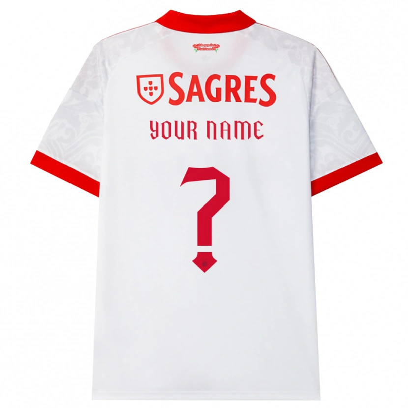Danxen Niño Camiseta Su Nombre #0 Blanco Rojo Amarillo 2ª Equipación 2026/27 La Camisa México