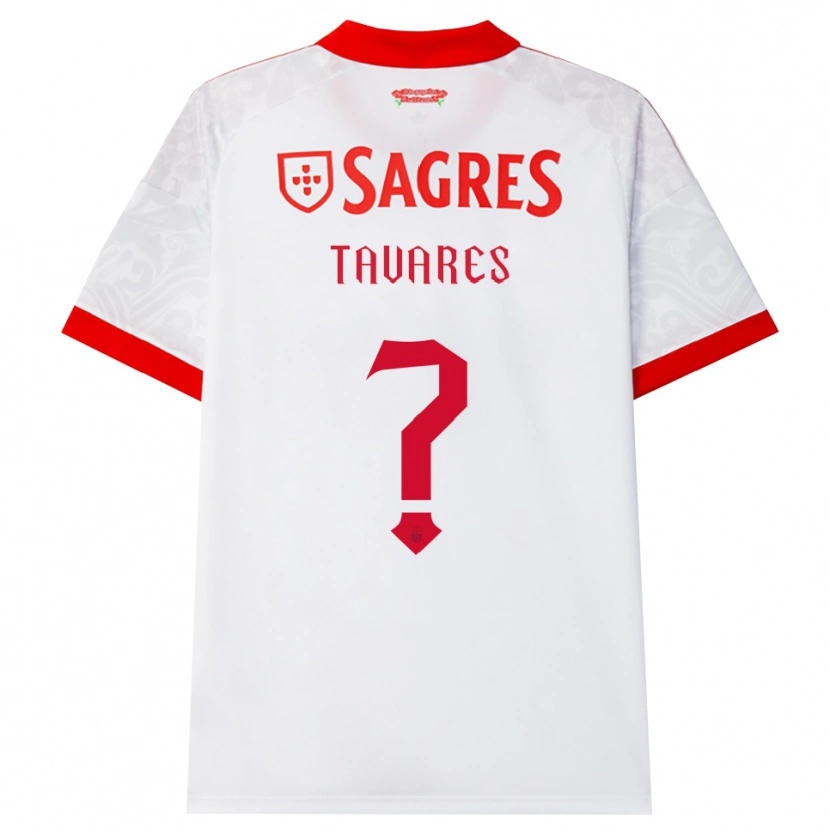 Danxen Niño Camiseta Rúben Tavares #0 Blanco Rojo Amarillo 2ª Equipación 2026/27 La Camisa México
