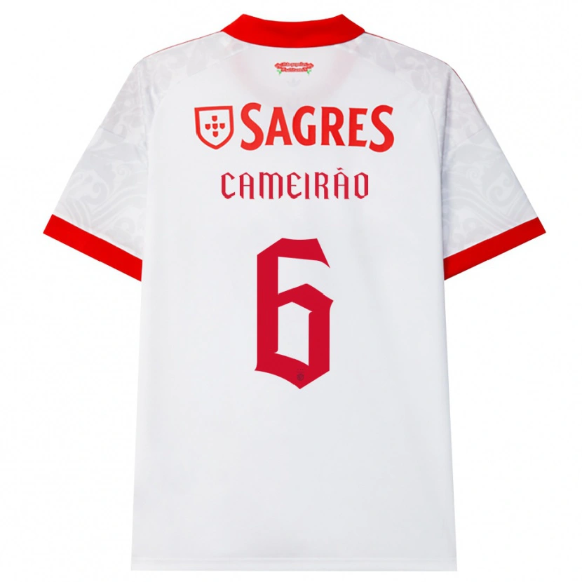 Danxen Niño Camiseta Beatriz Cameirão #6 Blanco Rojo Amarillo 2ª Equipación 2026/27 La Camisa México