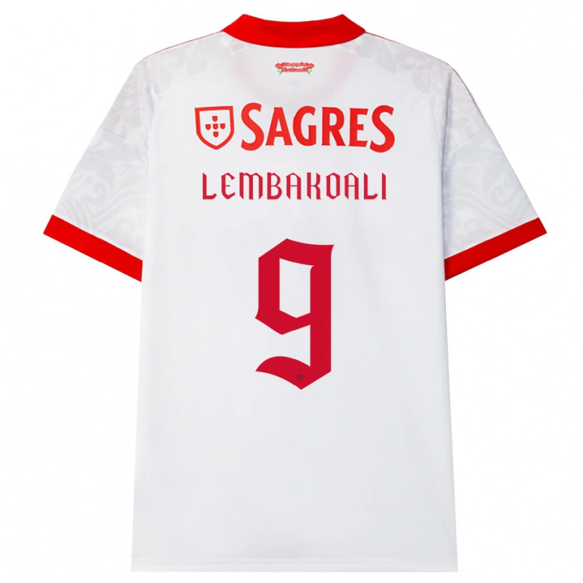 Danxen Niño Camiseta Alan Lembakoali #9 Blanco Rojo Amarillo 2ª Equipación 2026/27 La Camisa México