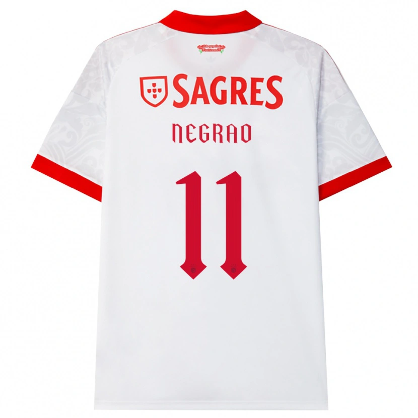 Danxen Niño Camiseta Maria Negrao #11 Blanco Rojo Amarillo 2ª Equipación 2026/27 La Camisa México