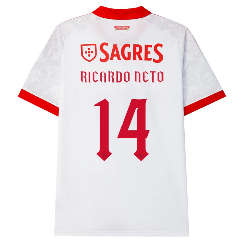 Danxen Niño Camiseta Ricardo Neto #14 Blanco Rojo Amarillo 2ª Equipación 2026/27 La Camisa México