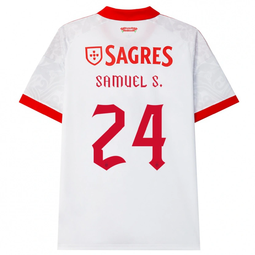 Danxen Niño Camiseta Samuel Soares #24 Blanco Rojo Amarillo 2ª Equipación 2026/27 La Camisa México