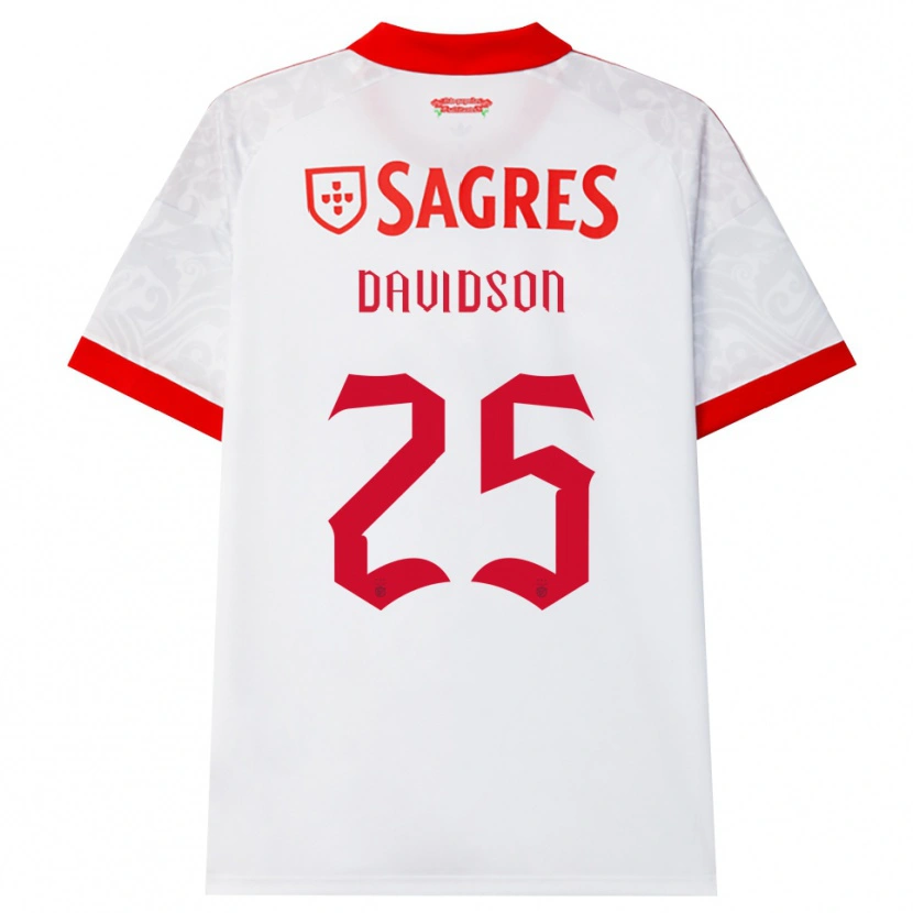 Danxen Niño Camiseta Chandra Davidson #25 Blanco Rojo Amarillo 2ª Equipación 2026/27 La Camisa México