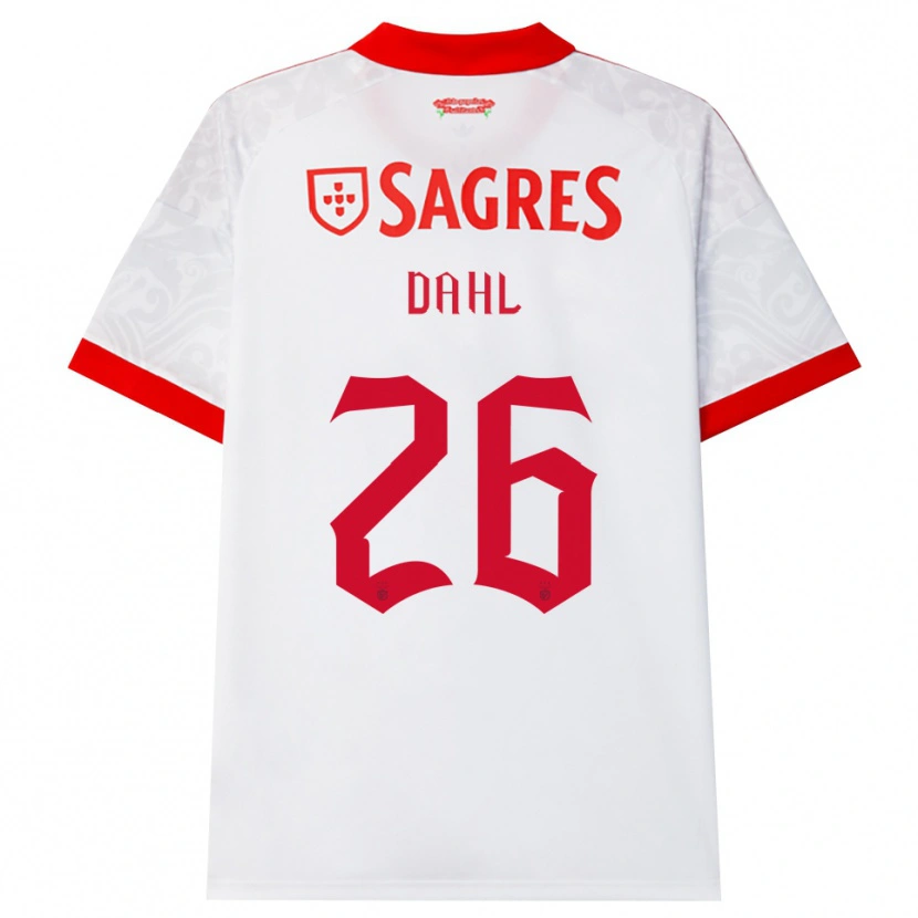 Danxen Niño Camiseta Samuel Dahl #26 Blanco Rojo Amarillo 2ª Equipación 2026/27 La Camisa México