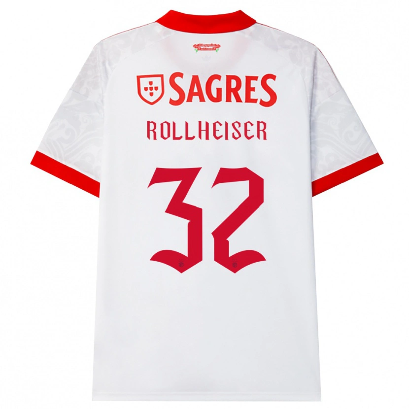 Danxen Niño Camiseta Benjamín Rollheiser #32 Blanco Rojo Amarillo 2ª Equipación 2026/27 La Camisa México