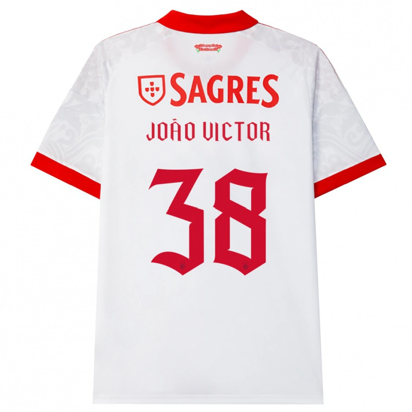 Danxen Niño Camiseta Joao Victor #38 Blanco Rojo Amarillo 2ª Equipación 2026/27 La Camisa México