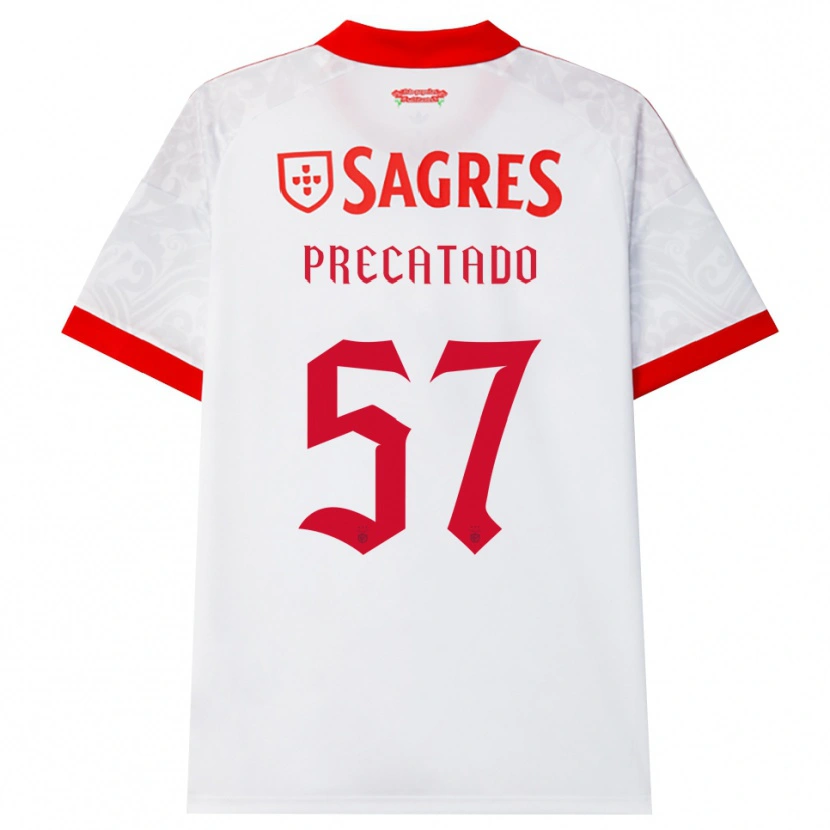 Danxen Niño Camiseta Precatado #57 Blanco Rojo Amarillo 2ª Equipación 2026/27 La Camisa México