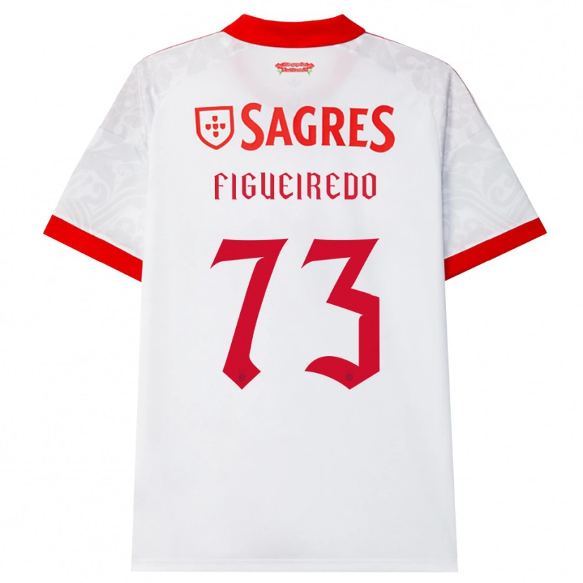 Danxen Niño Camiseta Miguel Figueiredo #73 Blanco Rojo Amarillo 2ª Equipación 2026/27 La Camisa México