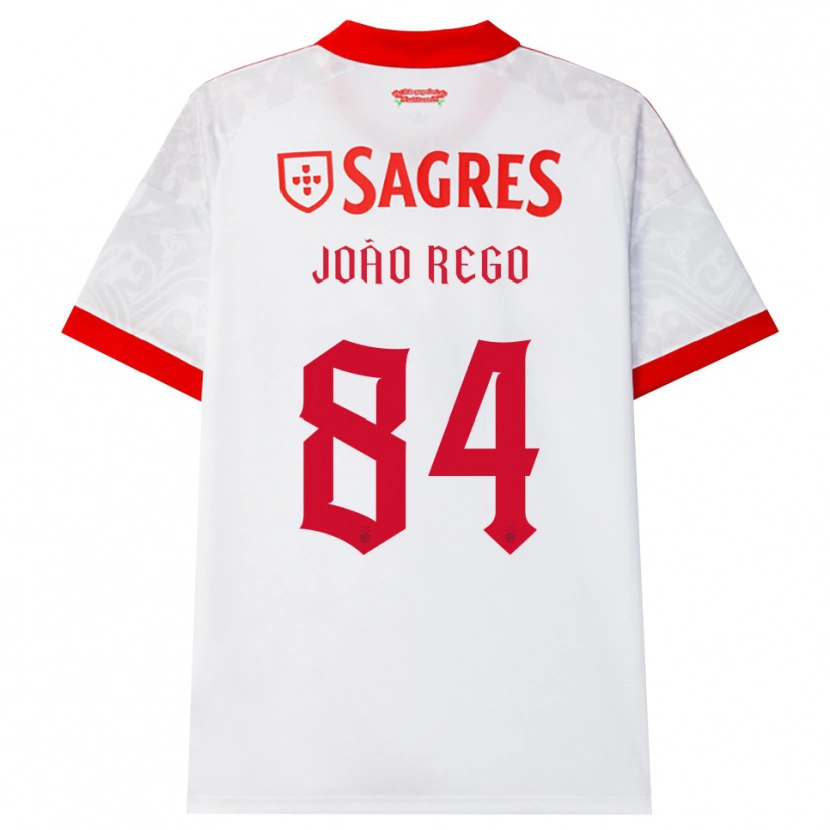 Danxen Niño Camiseta João Rego #84 Blanco Rojo Amarillo 2ª Equipación 2026/27 La Camisa México