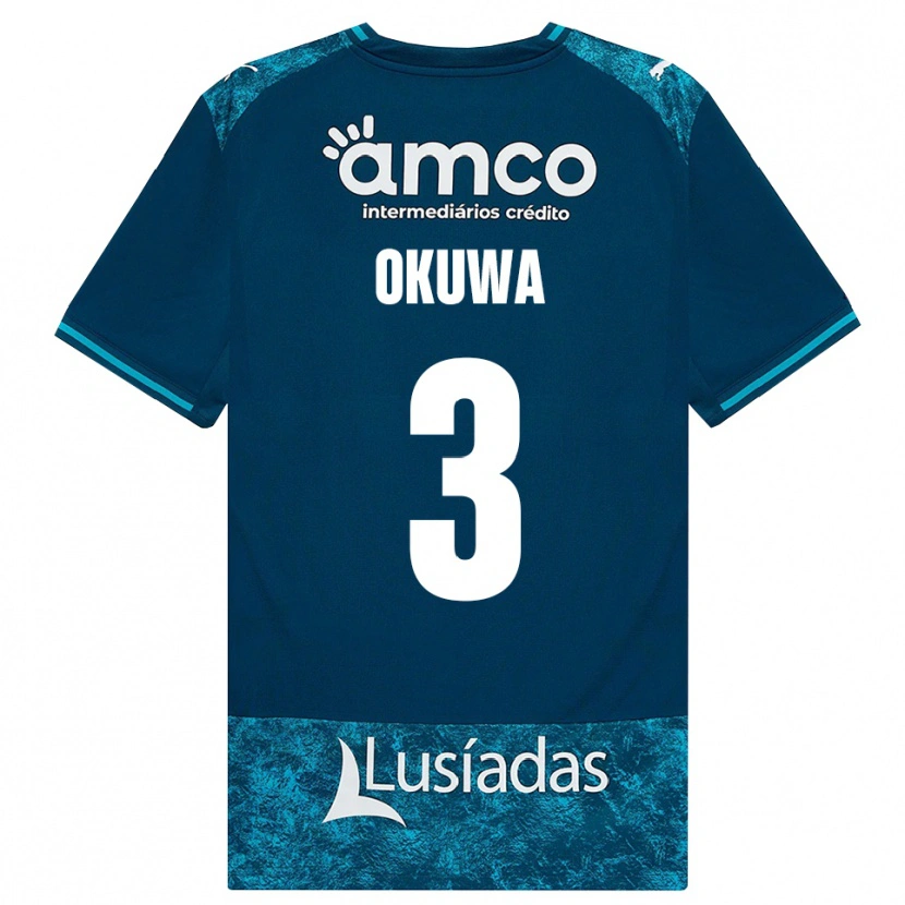 Danxen Niño Camiseta Temi Okuwa #3 Grisardodarkslategray Turquesamedio 2ª Equipación 2026/27 La Camisa México
