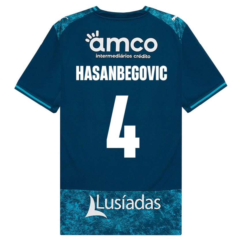 Danxen Niño Camiseta Melisa Hasanbegović #4 Grisardodarkslategray Turquesamedio 2ª Equipación 2026/27 La Camisa México