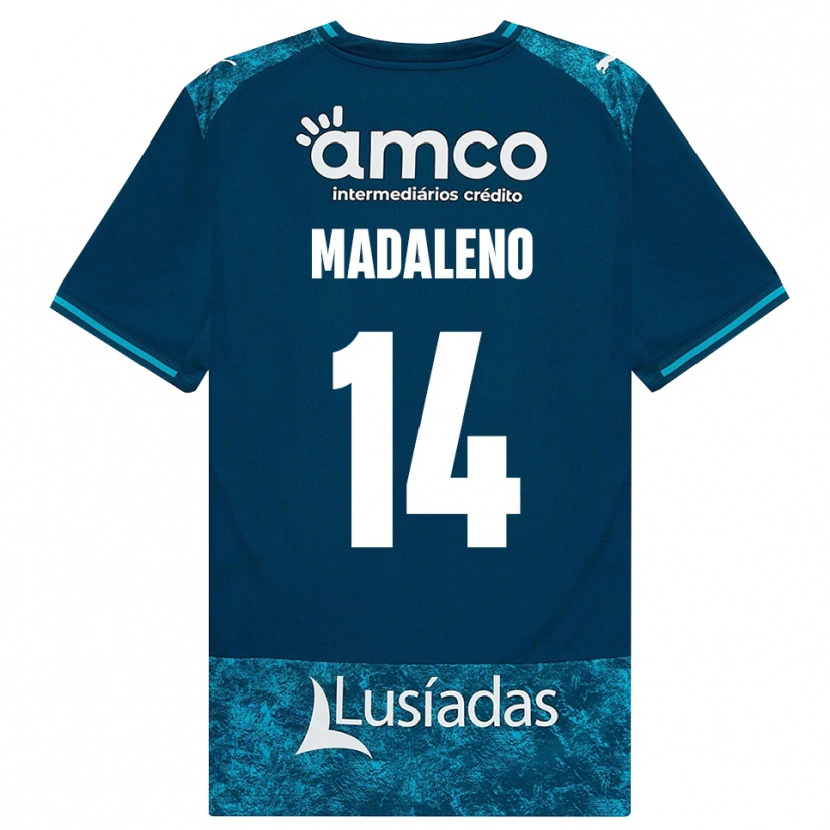 Danxen Niño Camiseta Diogo Madaleno #14 Grisardodarkslategray Turquesamedio 2ª Equipación 2026/27 La Camisa México