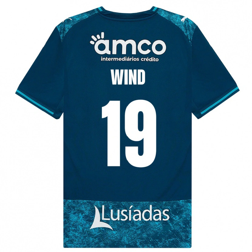 Danxen Niño Camiseta Jonas Wind #19 Grisardodarkslategray Turquesamedio 2ª Equipación 2026/27 La Camisa México