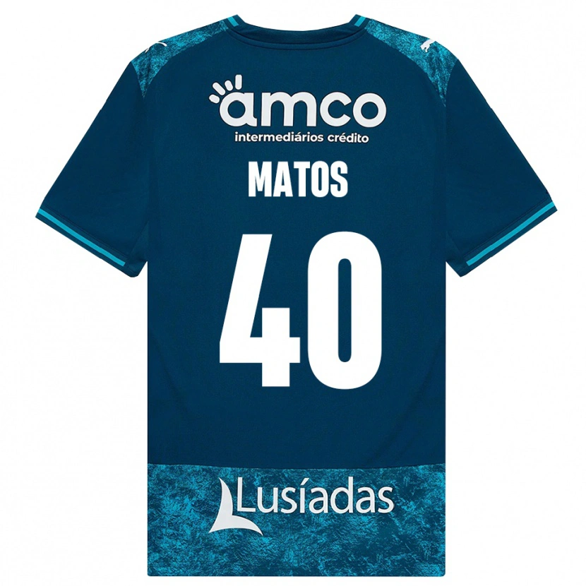 Danxen Niño Camiseta João Matos #40 Grisardodarkslategray Turquesamedio 2ª Equipación 2026/27 La Camisa México