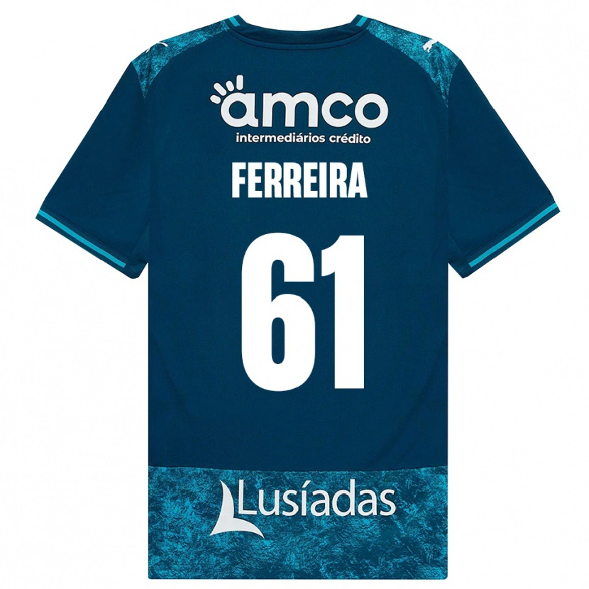 Danxen Niño Camiseta Tiago Ferreira #61 Grisardodarkslategray Turquesamedio 2ª Equipación 2026/27 La Camisa México