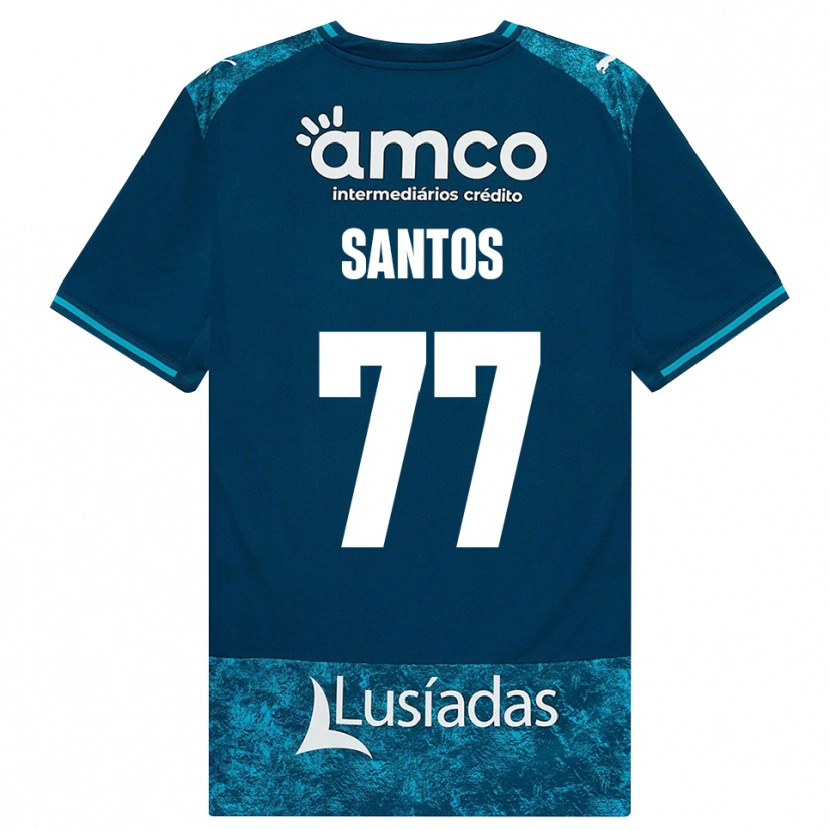 Danxen Niño Camiseta Edu Santos #77 Grisardodarkslategray Turquesamedio 2ª Equipación 2026/27 La Camisa México