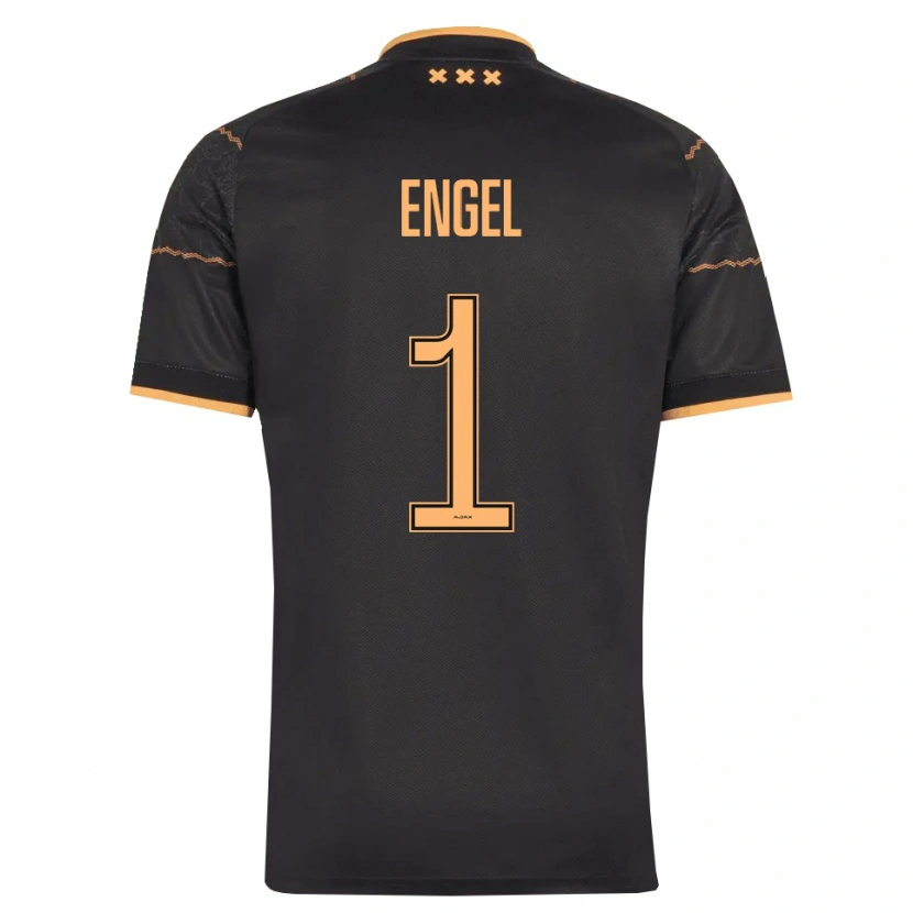 Danxen Niño Camiseta Mark Engel #1 Negro Naranja 2ª Equipación 2026/27 La Camisa México